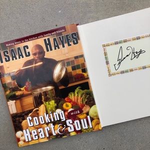 Isaac Hayes Signed Book Cooking with Heart & Soul Cookbook - South Park Chef